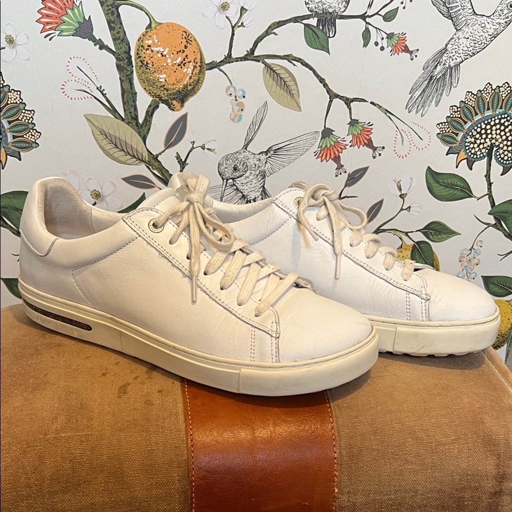 Birkenstock White Leather Women's Sneakers